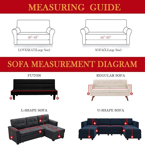 Miniatura 6 de HANDONTIME Fundas de sofá beige para sofá de 3 cojines, bonitas fundas de sofá con encaje de margaritas blancas para mascotas, funda de sofá de