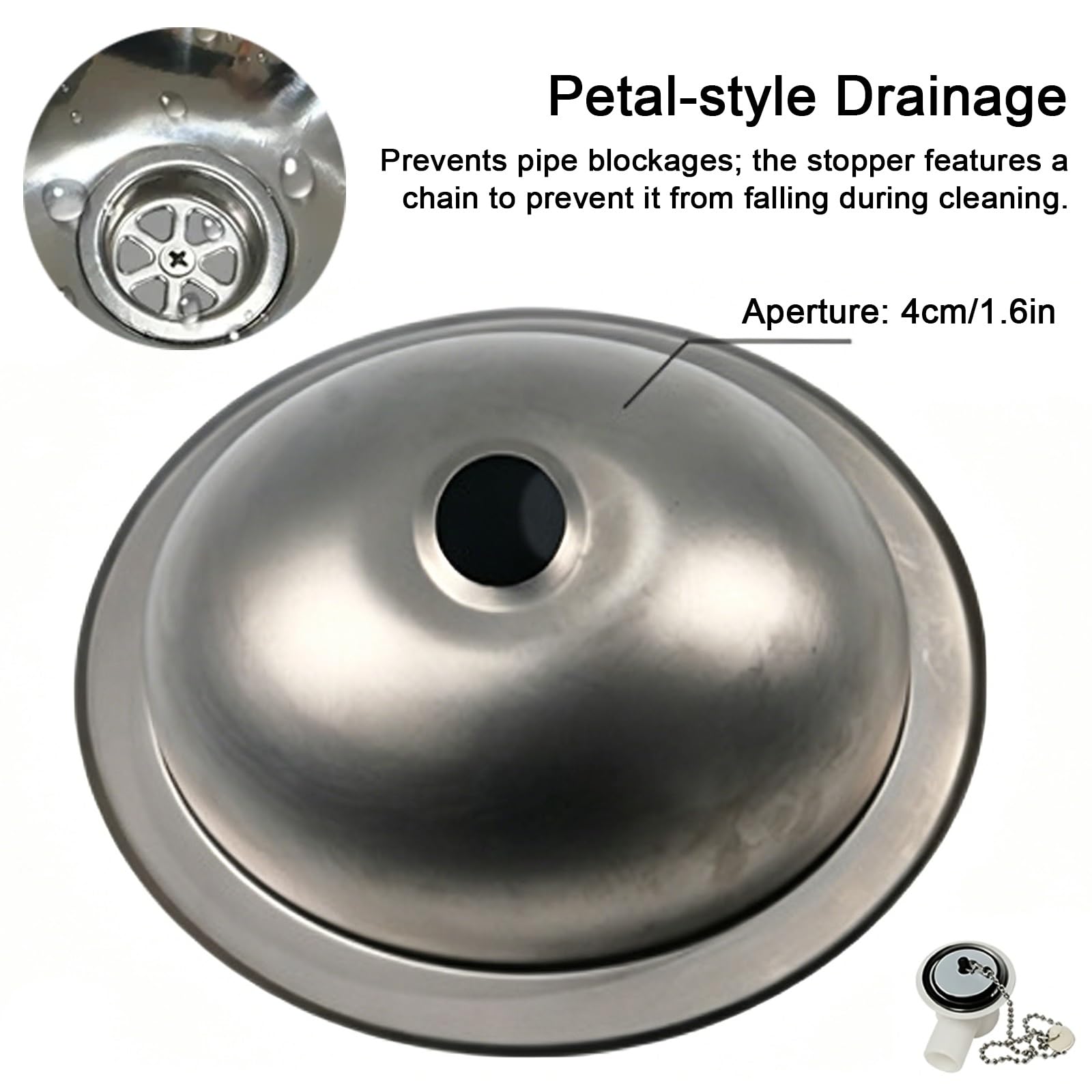Lavello da cucina per camper, ovale, in acciaio inox, per camion, bar, camper, barca, camper (29 x 22 x 12 cm), durevole e versatile