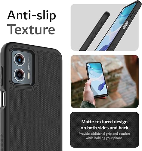 Miniatura 5 de TUDIA MergeGrip - Funda protectora diseñada para Motorola Moto G 5G 2023 XT-2313  prueba de caídas de grado militar a prueba de golpes, delgada, de
