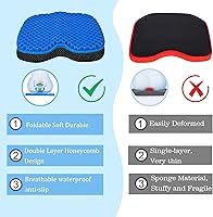 Vista 6 de NEW-Vi Cojín Antideslizante para Asiento de Kayak - Almohadilla de Gel Impermeable Engrosada para Bote Kayak Canoa Remo Estadio para Sentarse