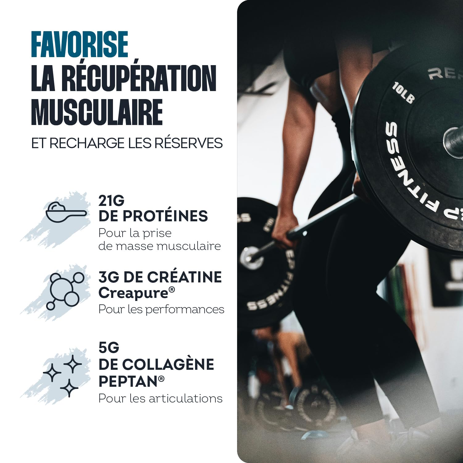 Impulse Nutrition - Whey Recovery Vanille - Complément Alimentaire tout-en-1 pour la Musculation, Récupération & les Articulations - 21g Protéine, 3g Créatine Creapure®, 5g Collagène Peptan® - 525g
