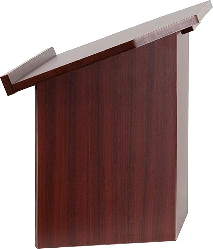 Miniatura 10 de Flash Furniture Mysta - Atril de mesa plegable en caoba