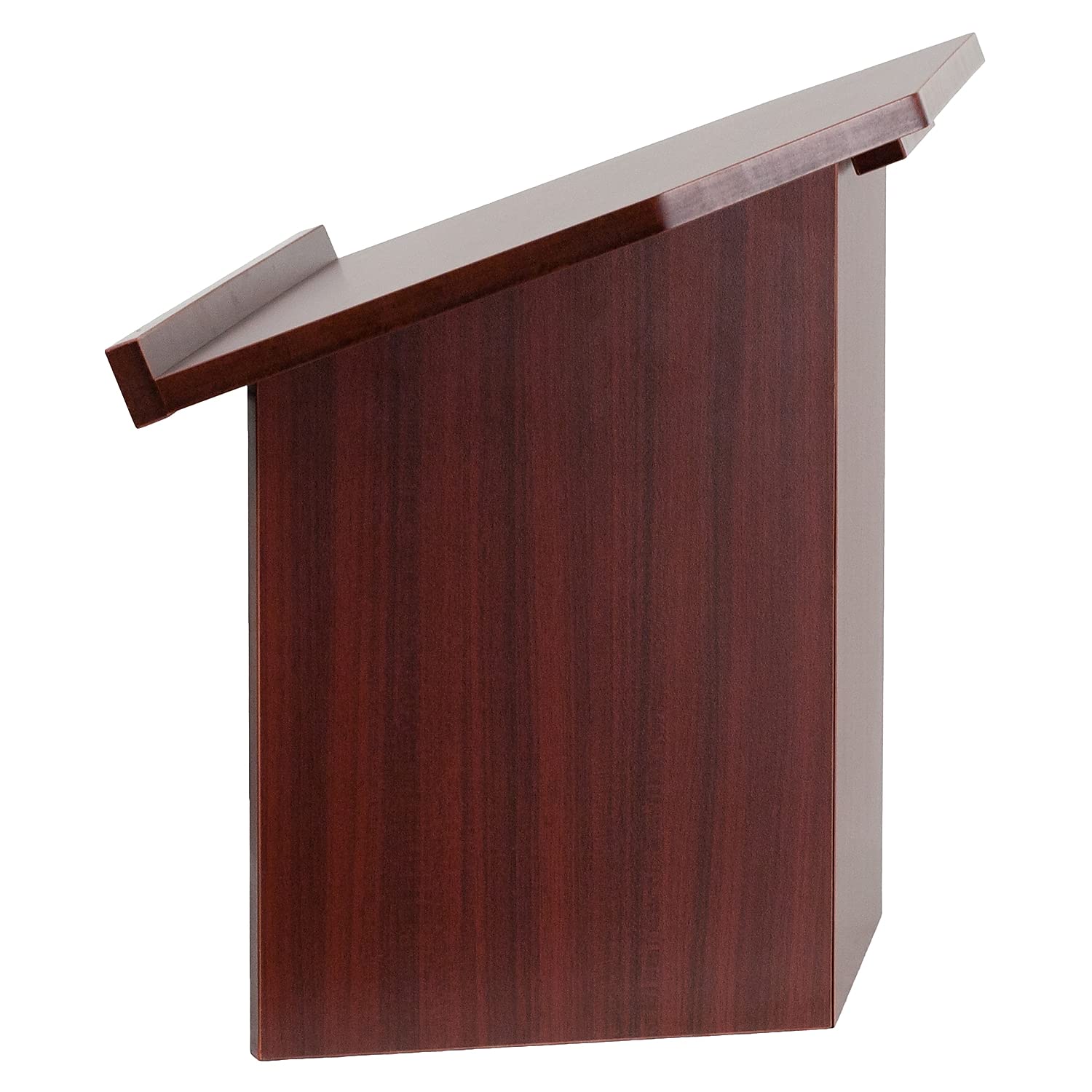 Flash Furniture Rednerpult für Tischplatten, faltbar, Laminat, braun, 1 Stück