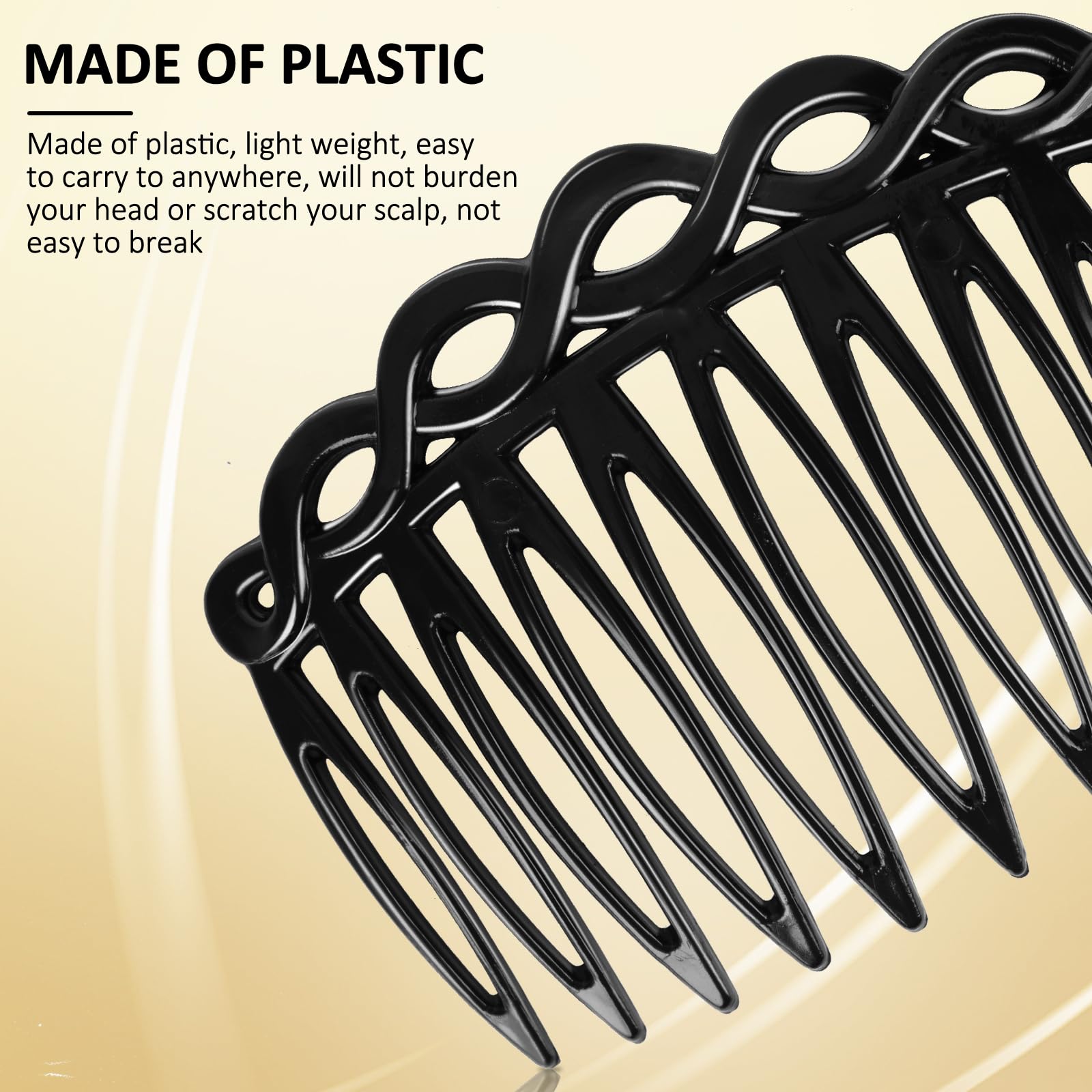 COMNICO 6 Pcs French Hair Side Combs - Image 3