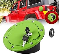 Vista 15 de Cubierta de Puerta de Combustible JeCar Tapa de Gasolina con Candado para Jeep Wrangler JK y Unlimited 2007-2018