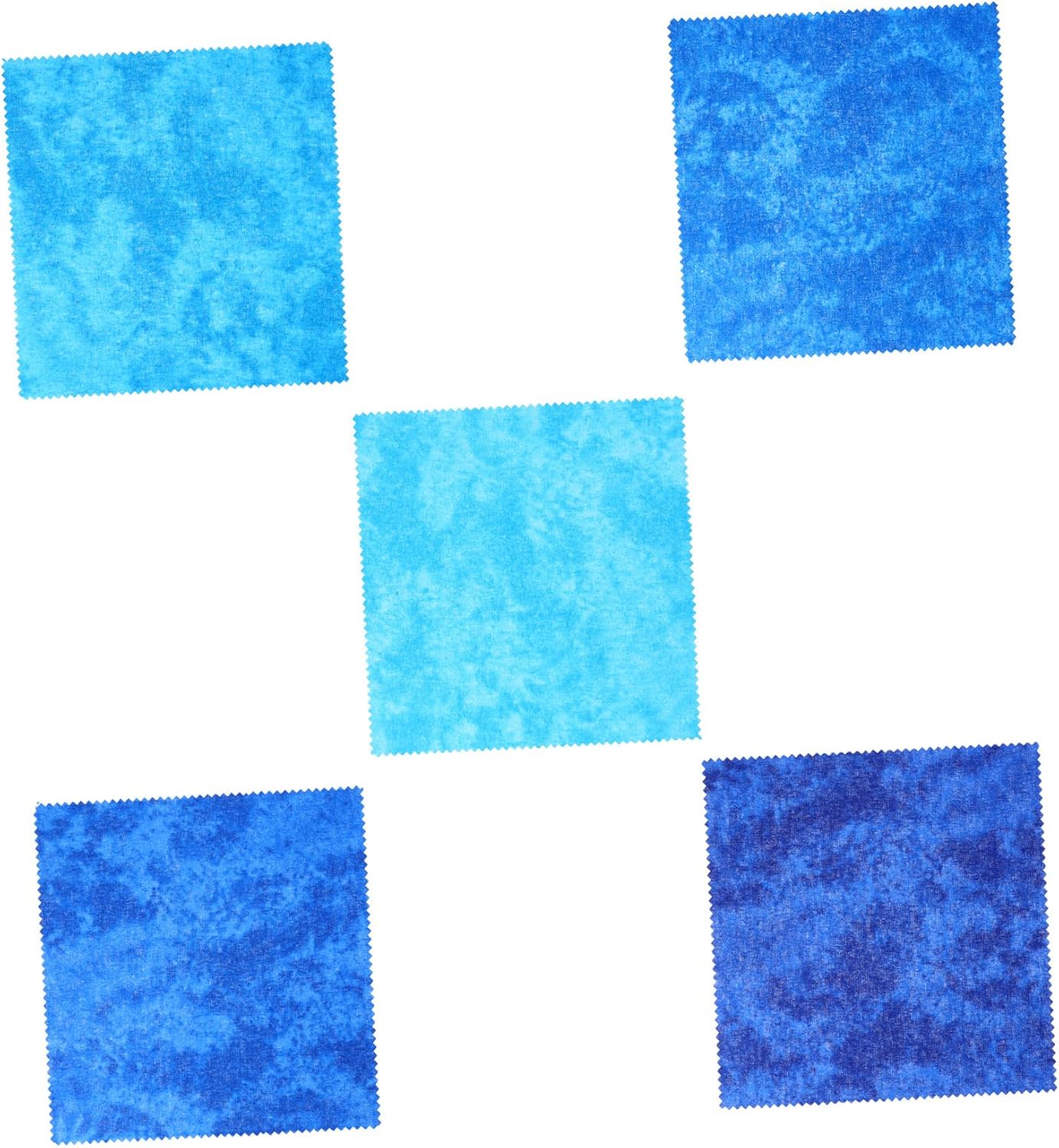 5sheets Tie Dye Cotton Patchwork Quilting Strips DIY Craft Fabric Patchwork Strip Bundle for Decorative Projects Pillow Pillowcase Quilt