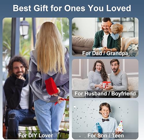 Miniatura 5 de Alicates multiherramienta de autobloqueo, 15 en 1 hechos a mano con funda de nailon, multiherramienta interior de resorte, regalo de cumpleaños,