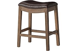 Maven Lane Adrien 26 Inch Saddle Counter Stool
