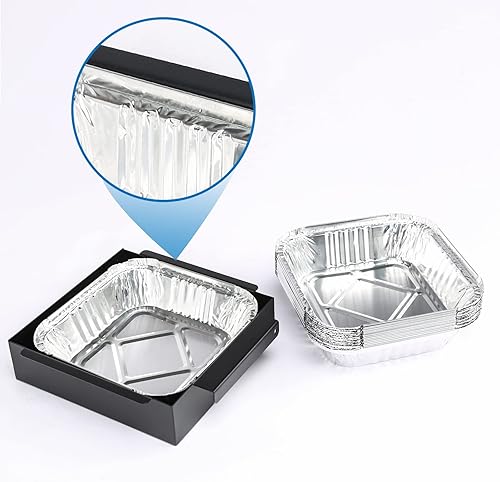 Miniatura 5 de Uniflasy Recipiente de grasabandeja de goteo para parrilla de gas y carbón Chargriller 5050, 5650, 5072, con 15 bandejas de goteo de papel de