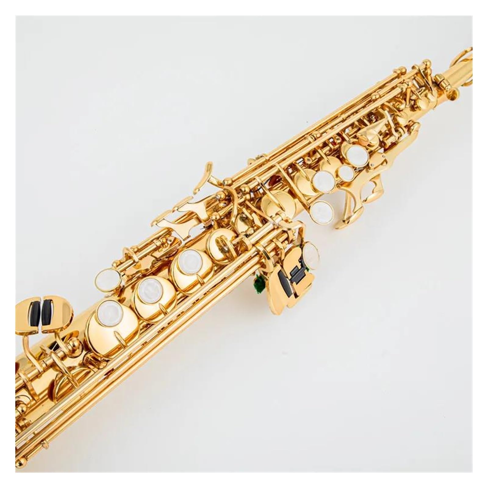 ゴールド ソプラノサックス 宝石装飾付き ゴールド ソプラノサックス 宝石装飾付き