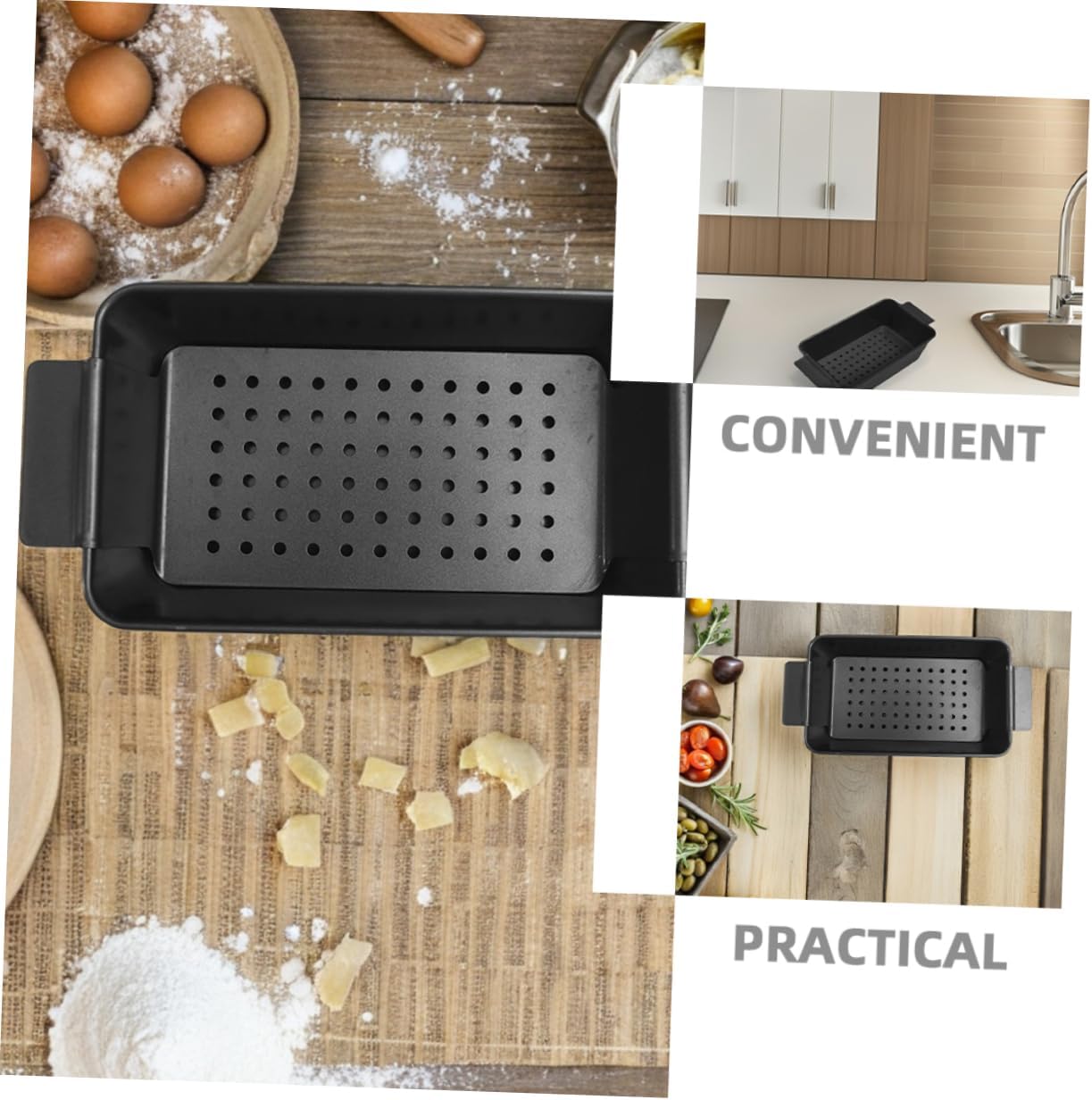 HEALLILY 2pcs Non-stick Black Bread Baking Tray with Lid Versatile Toast Mold for and Cakes Baking Accessories for Home Cooking