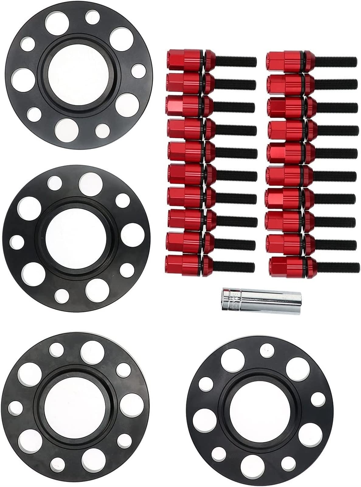 Joints Moyeu Roue Élargis Entretoises De Roue Décalées 5x120 pour Kit D'entretoises De Roue Série 1/3/5/6/78 avec Boulons M12x5 Douille 17mm