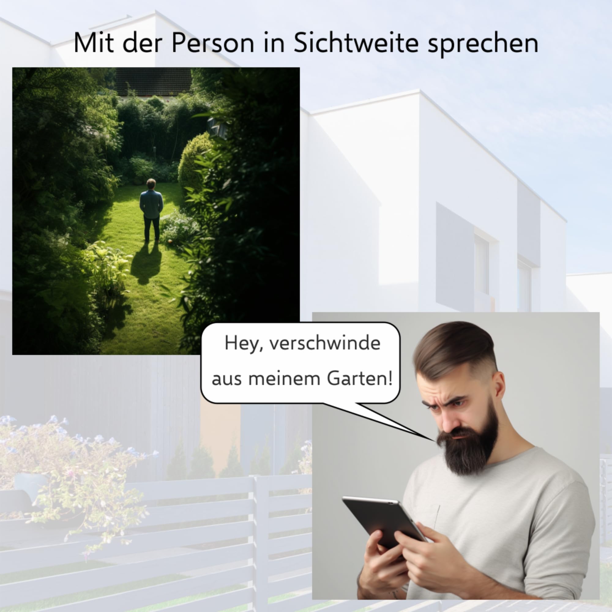 ELRO CZ40RIPS Kabelloses Überwachungssystem, Full-HD 1080p Kamera mit Nachtsicht, 7'' Monitor & App, IP65 |
