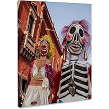 3dRose Mexico, San Miguel de Allende. Puppets in Mojiganga music celebration. Museum Grade Canvas Wrap 16x20