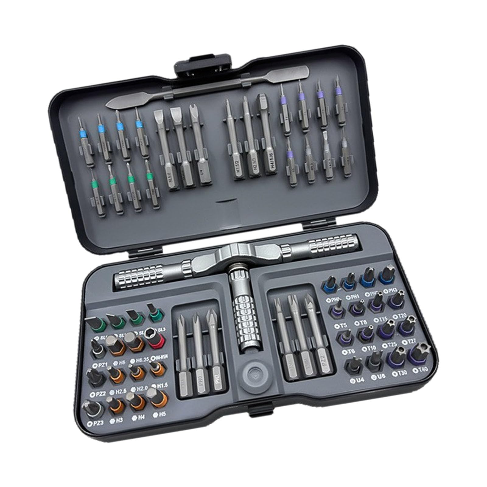 Kaccde Ratcheting Screwdriver Set 65 In 1 Bit Household Accessories Ratcheting Mechanism