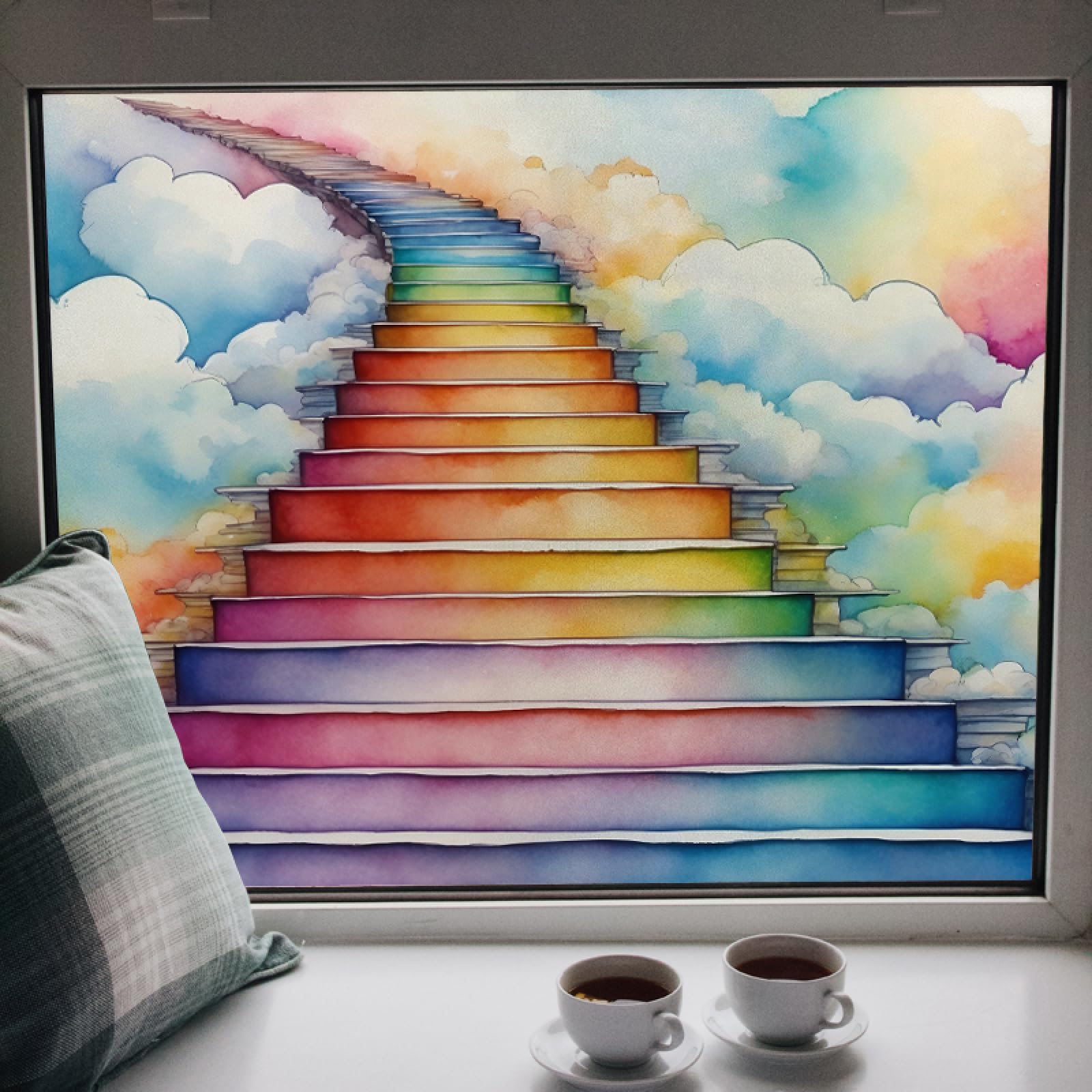 Pokrowiec łazienkowy samoprzylepny, wzór(60x58cm/2pcs)