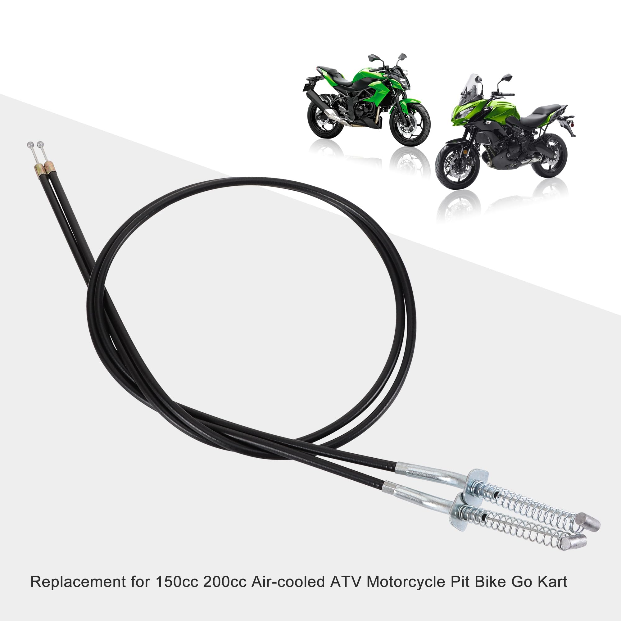 GOOFIT 50,2"anteriore freni a tamburo set di cavi sostituzione per la 200cc 150cc raffreddato ad aria ATV