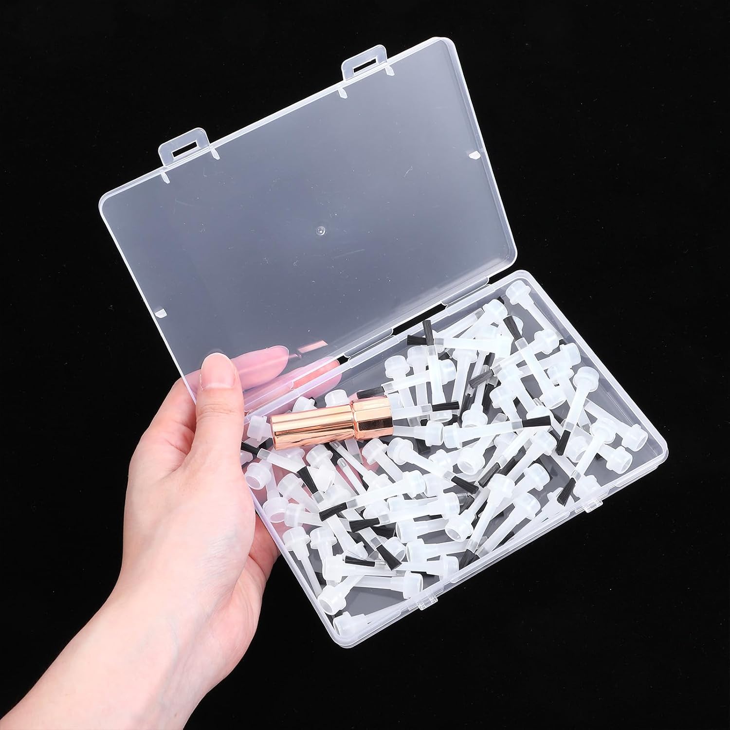 132pcs Nail Polish Brush Replacement Disposable Nail Polish Brushes | Soft Bristles Dip Powder Liquid Replacement Brushes Disposable for Salon Nail Design Kit Nail Tools