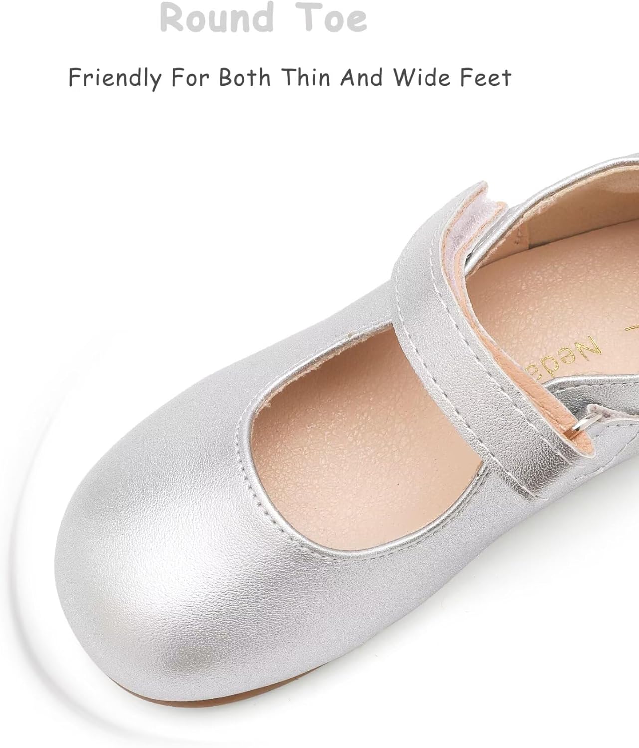 Toddler Flower Girl Dress Shoes Mary Janes Flat - Image 2