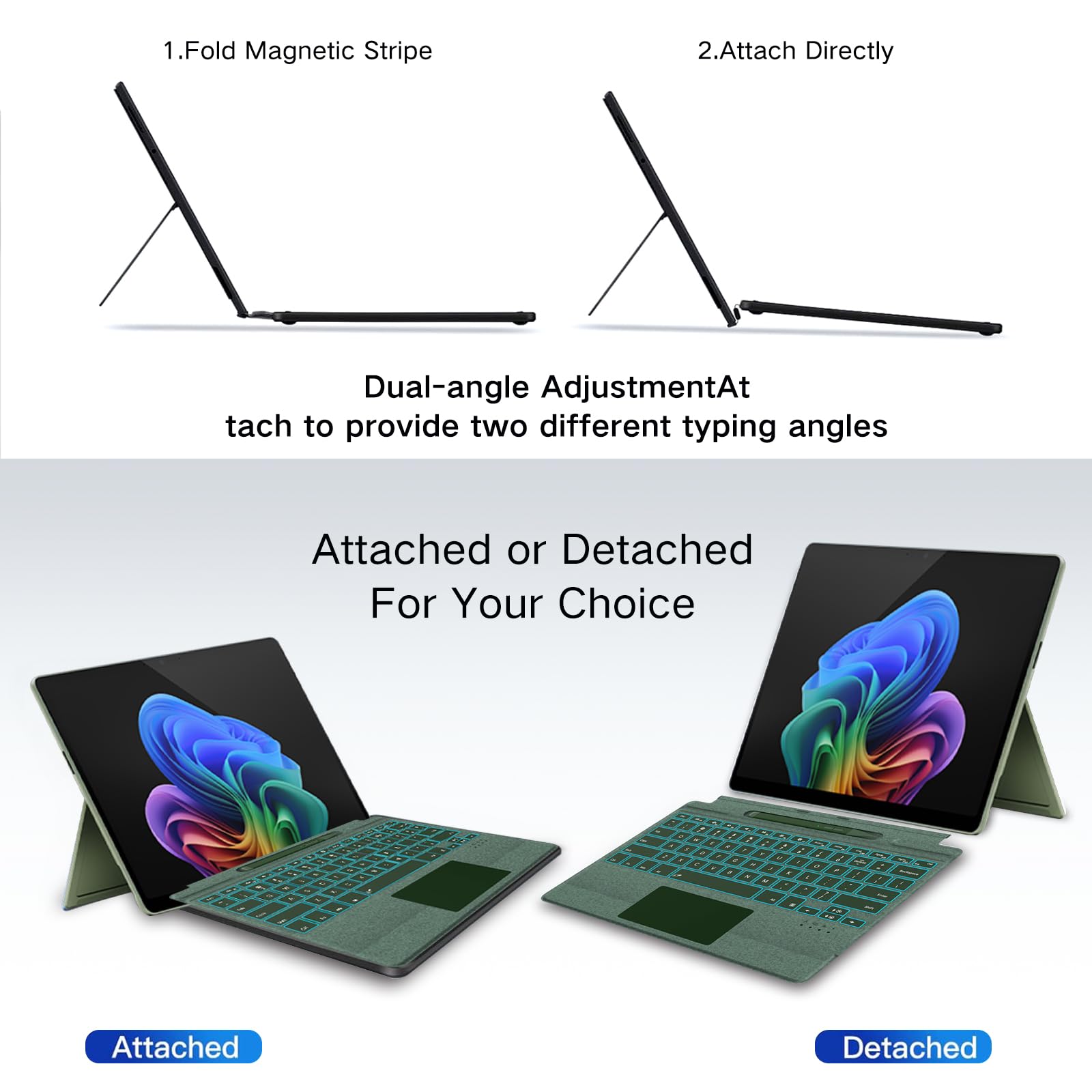 Amazon.co.jp: JvKzaen Surface Pro 9 キーボード スリムペン付き