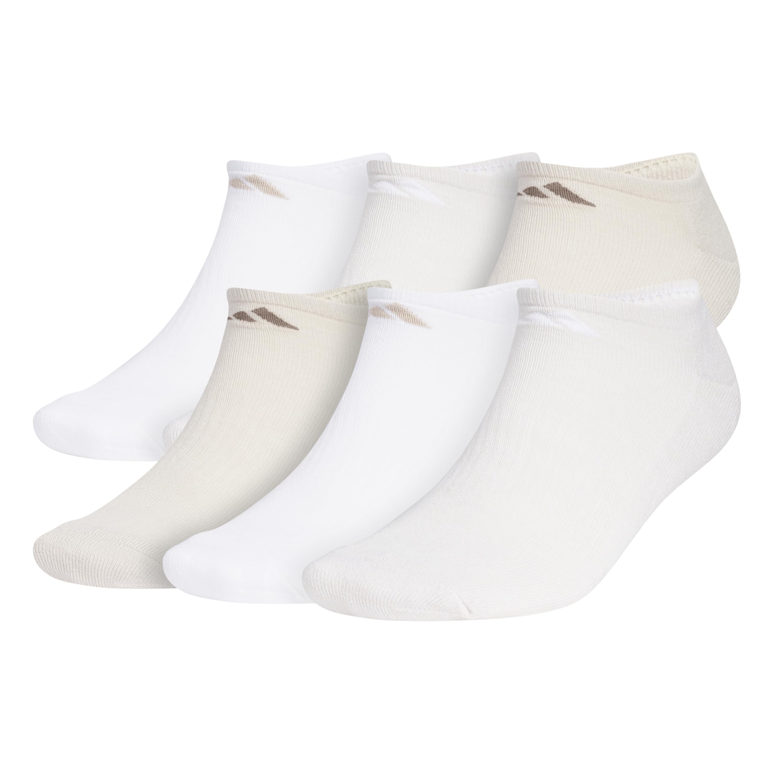 adidas Men's Athletic Cushioned Socks, 6-Pack No Show with Arch Support