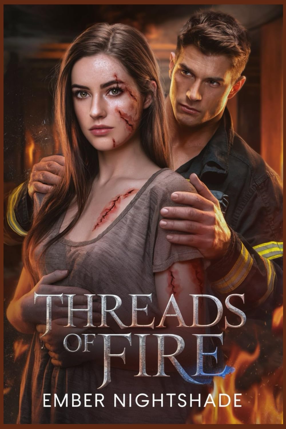Thread of fire: Firefighter Guardian Romance Where Fake Dating Breaks Ancient Curses (Alpha mate series)