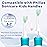 Toptheway Kids Toothbrush Heads for Philips Sonicare: Compact Brush Heads for Kids 3-7 Years, Pink and Green, 4 Pack