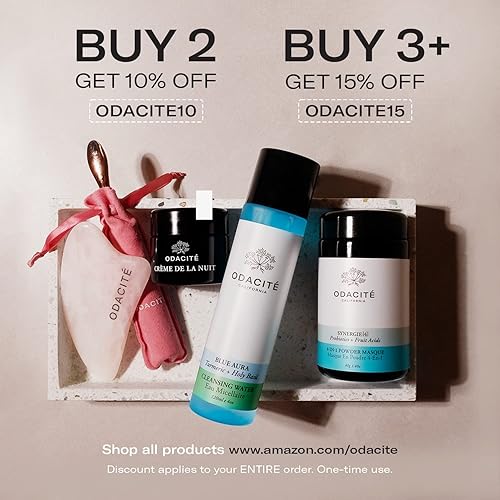 Miniatura 6 de Odacité - Crema para el acné para la cara máscara en polvo 4 en 1 Synergie 4 máscara facial desintoxicante máscara facial con arcilla y carbón