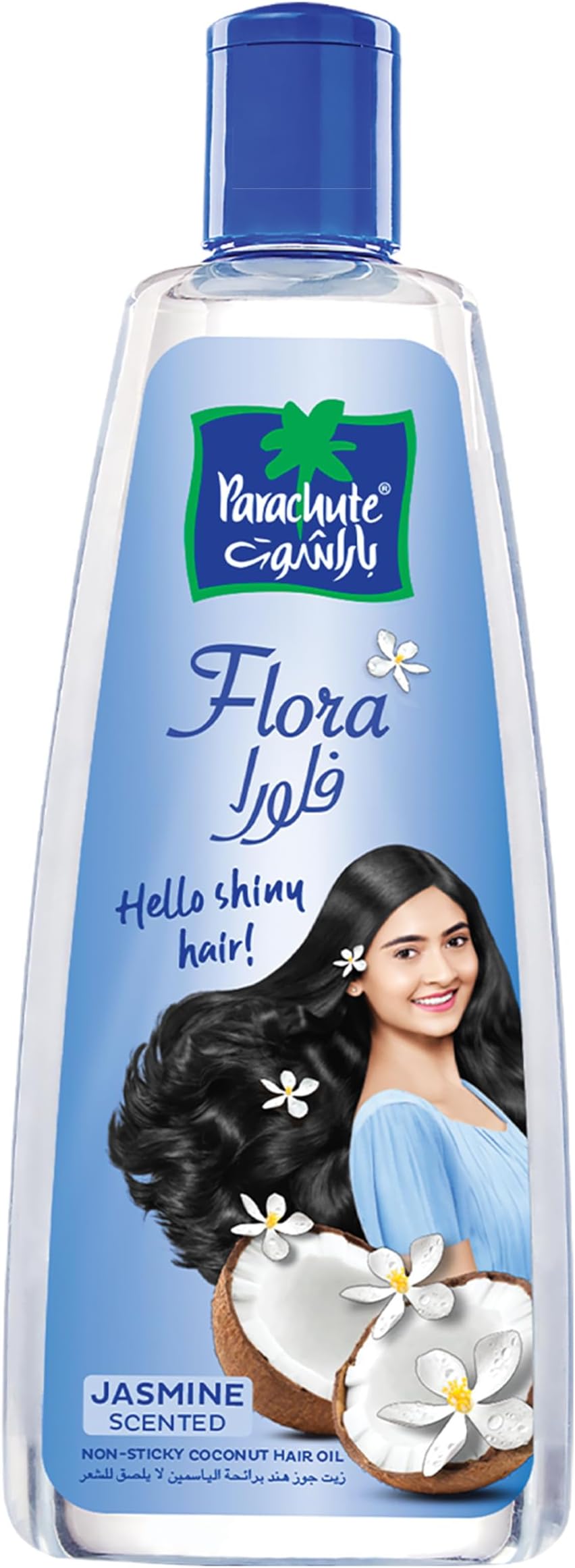 Parachute Flora Jasmine-Scented Coconut Hair Oil, Light & Non-Sticky, 200Ml