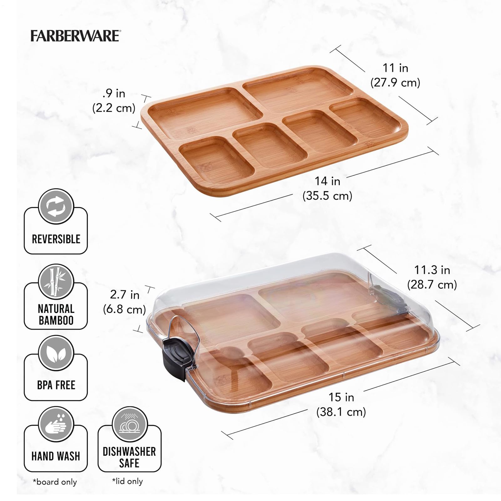 Charcuterie Board - Charcuterie Board Serviertablett | Überdachte Charcuteries Boards mit Deckel, praktisches Küchengeschirr aus Holz, Küche Servierschalen für Weihnachten, Valentinstag, Erntedankfest | Tragbares Küchenhelfer Zubehör Für Lebensmittelzuber