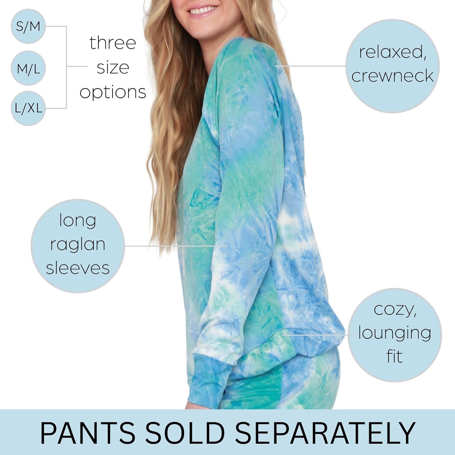 Hello Mello Dyes The Limit Lounge Long Sleeve Pajama Top - Image 2