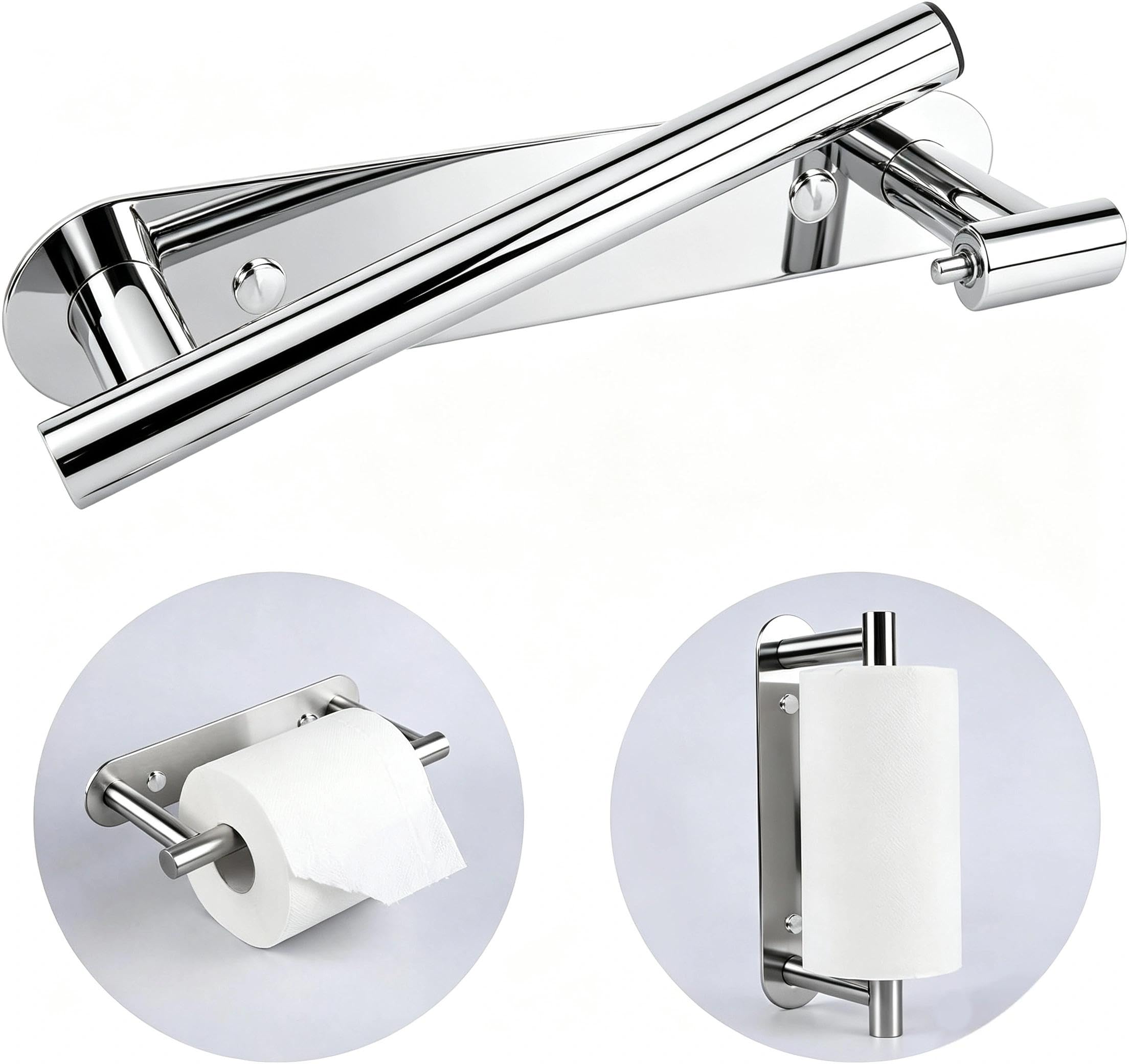 Toilet Roll Holder Wall Mounted,Toilet Paper Holder, Toilet Accessories