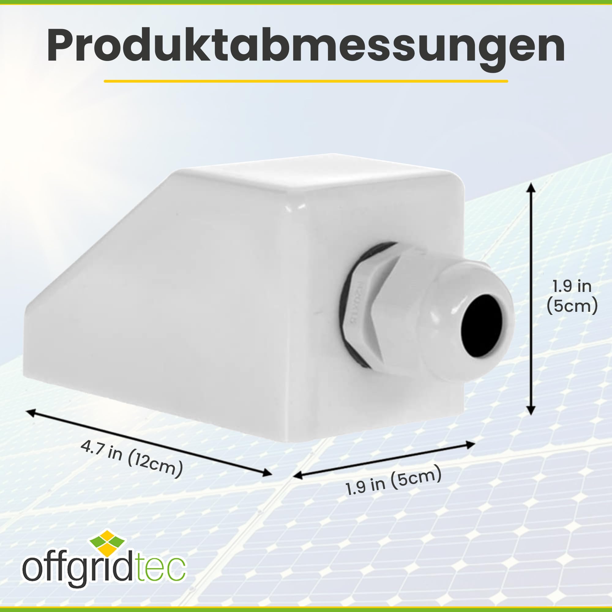 Passacavo Per Tetto Offgridtec Heavy Duty - Bianco ABS Per Camper, Caravan E Barche