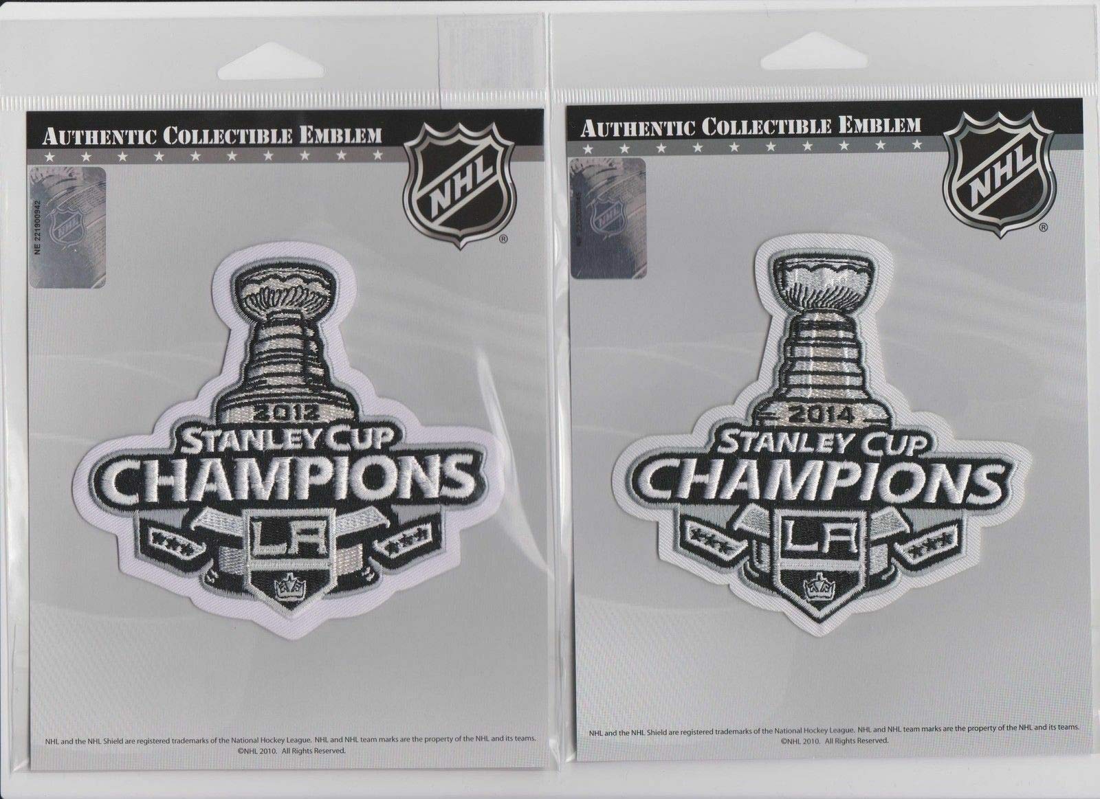 2012 Stanley Cup Final Patch & 2012 Stanley Cup Champions Patch La Kings Jersey