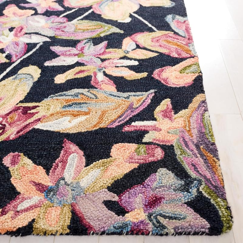 Image of Modern Abstract Hand Tufted Wool Floor Carpet for Home decore Living Room|Home and Bedroom & Hall 12x18 feet (360 x 540cm) BlackH23