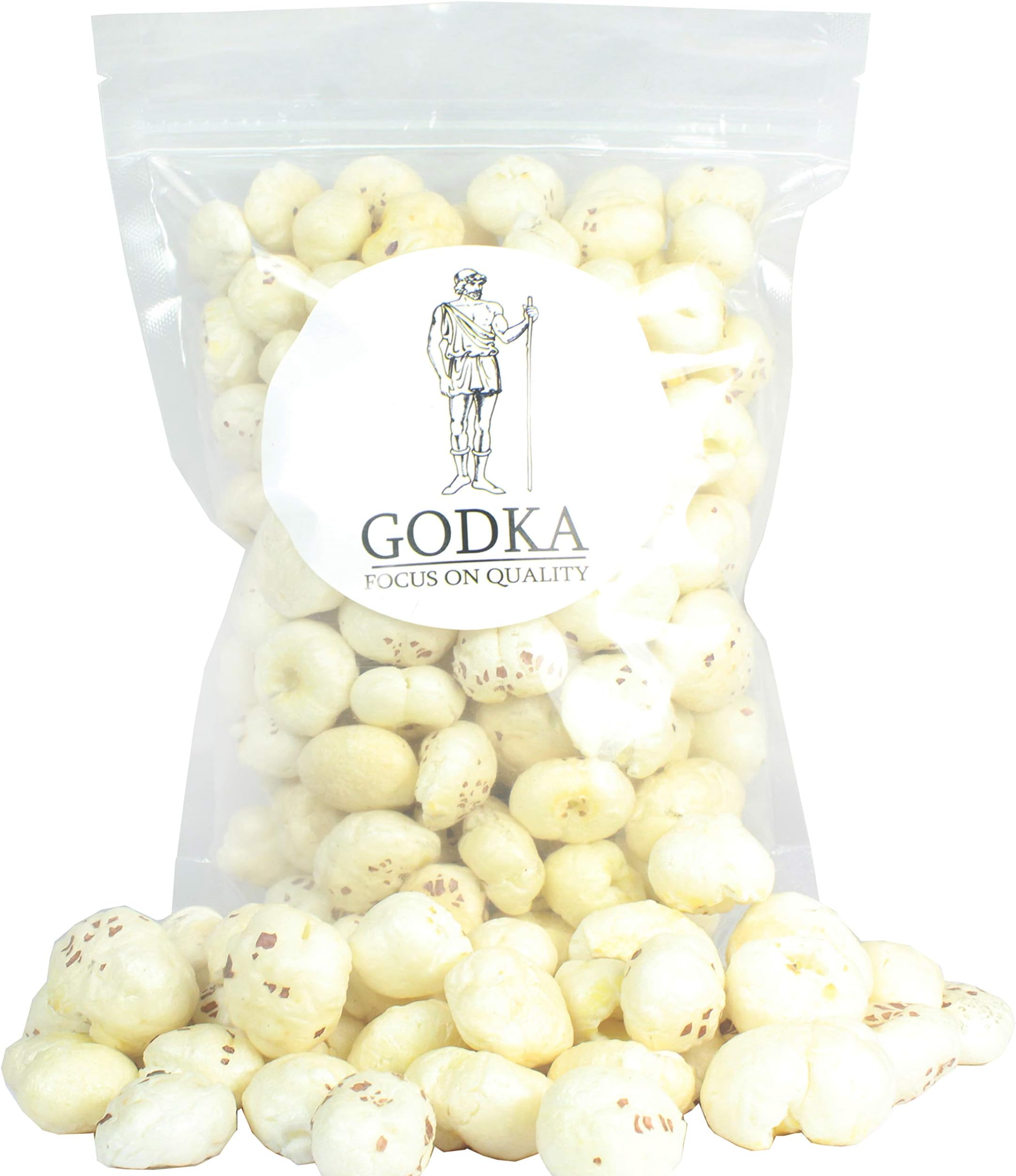 Godka Fox Nut/Big Size Makhana/Phool Makhana/Foxnut Makhana,1Kg(Pack of 4x250g)