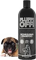 Fluff Off! by Girl With The Dogs: Natural Deshedding Shampoo for Dogs & Cats, 16oz Reduces Shedding Fast, Made in USA