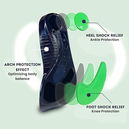 Miniatura 2 de Plantillas de gel que ofrecen absorción de impactos y amortiguación para aliviar los pies, cómodas plantillas de masaje de pies, plantillas de