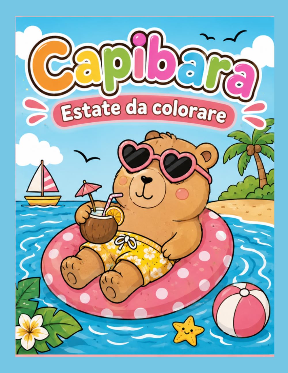 Capibara Estate da colorare