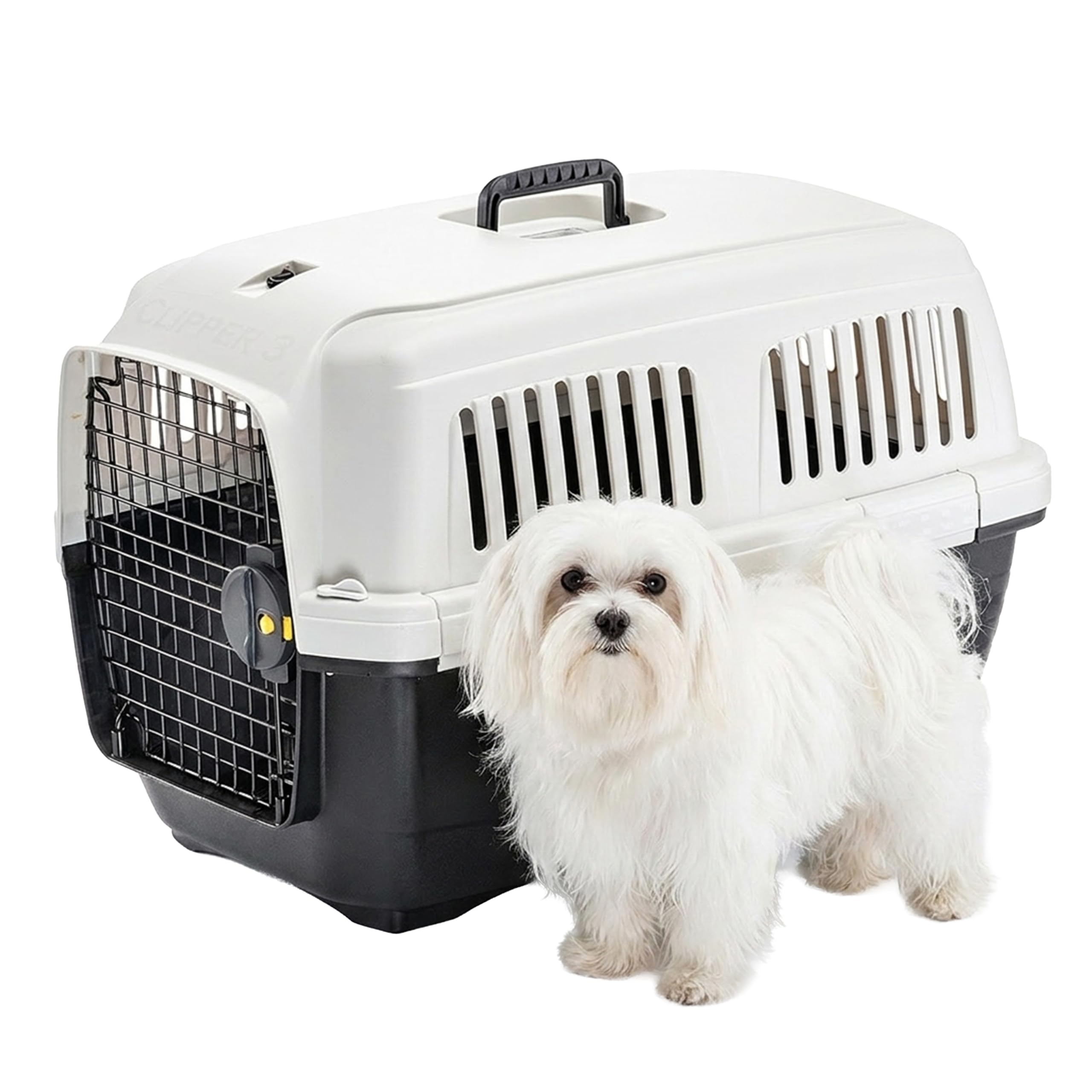 Ferplast Clipper 3 Cat & Dog Travel Carrier - Medium - Plastic/Iron