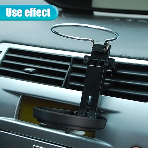 Miniatura 6 de Sodcay 1 soporte para taza de agua para consola central de automóvil, soporte de cenicero de salida de aire acondicionado, estante ajustable