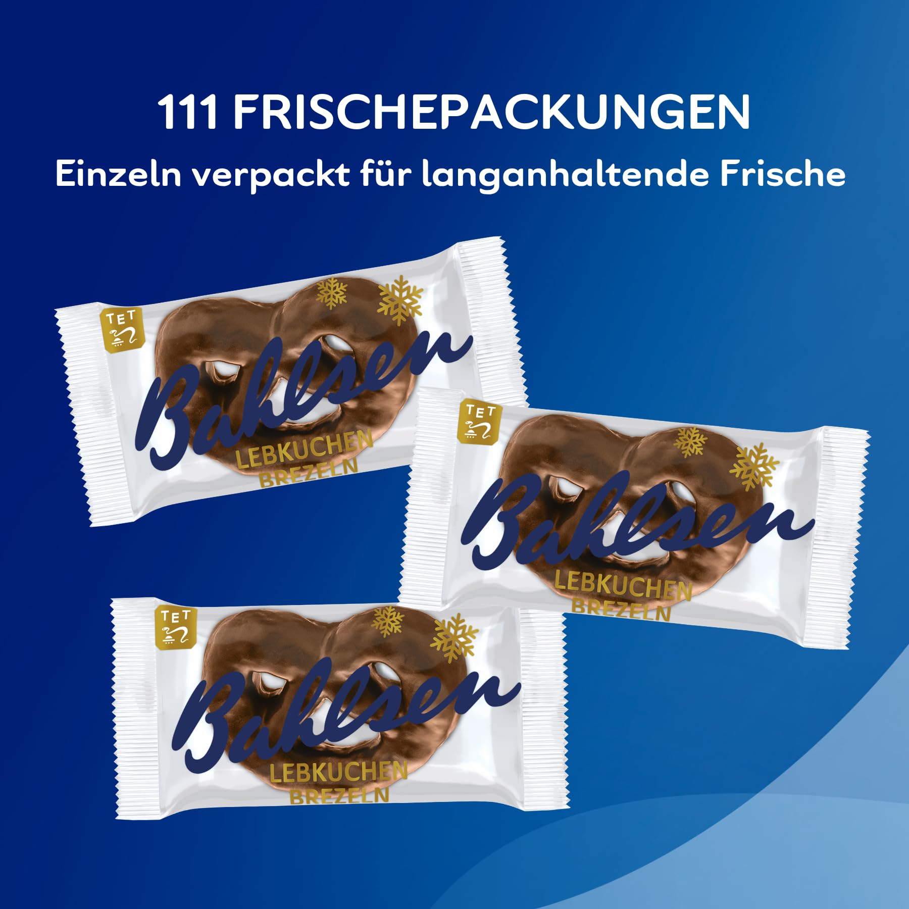 Bahlsen Lebkuchen-Brezel, 1er Pack Thekendispenser, Lebkuchen in Brezelform mit Schokolade, einzeln verpackt (1 x 1,3 kg)