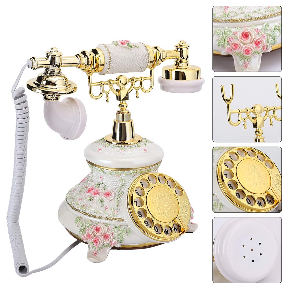 Telefono con filo fisso, telefoni antichi e vintage in stile country, telefonata fisso per la casa