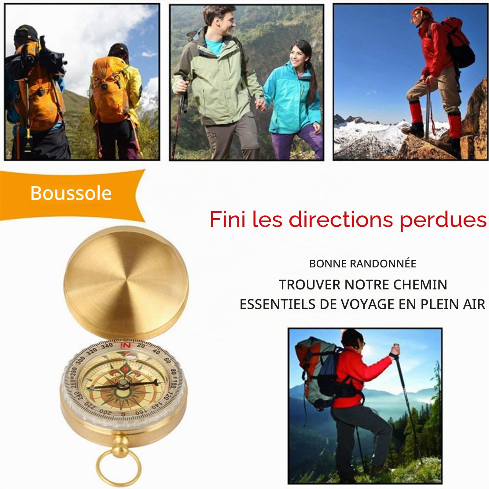 Kits de Survie, Articles de Randonnée et de Camping, Matériel de Survie d'urgence pour Hommes, Pères, Maris, Adolescents, Gadgets de Pêche et de Chasse Originaux
