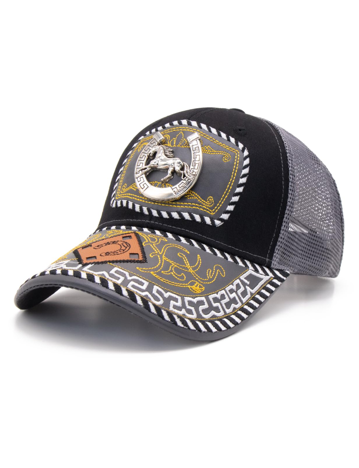 TOPACC Western Trucker Hat for Men Women Cowboy Country Hat Snapback Cap