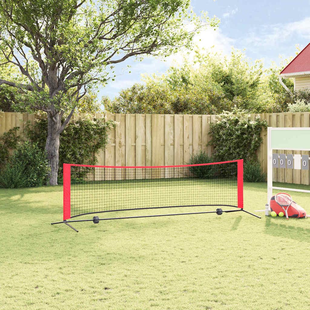 Tennisnetz 301 x 90,5 x 87 cm Faltbar mit Tragetasche für Garten Park und Indoor, Tragbares Sportnetz aus Polyester