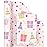 WRAPAHOLIC 30 Inch Jumbo Reversible Birthday Wrapping Paper - 30 Inch x 100 Feet Jumbo Roll - Pink Girls Happy Birthday Wrapping Paper for Kids Girls Gift Wrap, Baby Shower