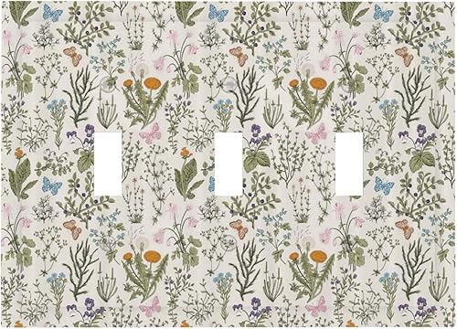 Miniatura 95 de Cubiertas Decorativas para Interruptor de Luz de Palanca Triple Retro Rojo Pulpo Monstruo Ola Marina Azul de 3 Segmentos Cubiertas de Placa de Pared