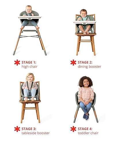 Vista 49 de Skip Hop Silla alta para bebé, silla alta convertible 4 en 1, EON, color azul pizarra