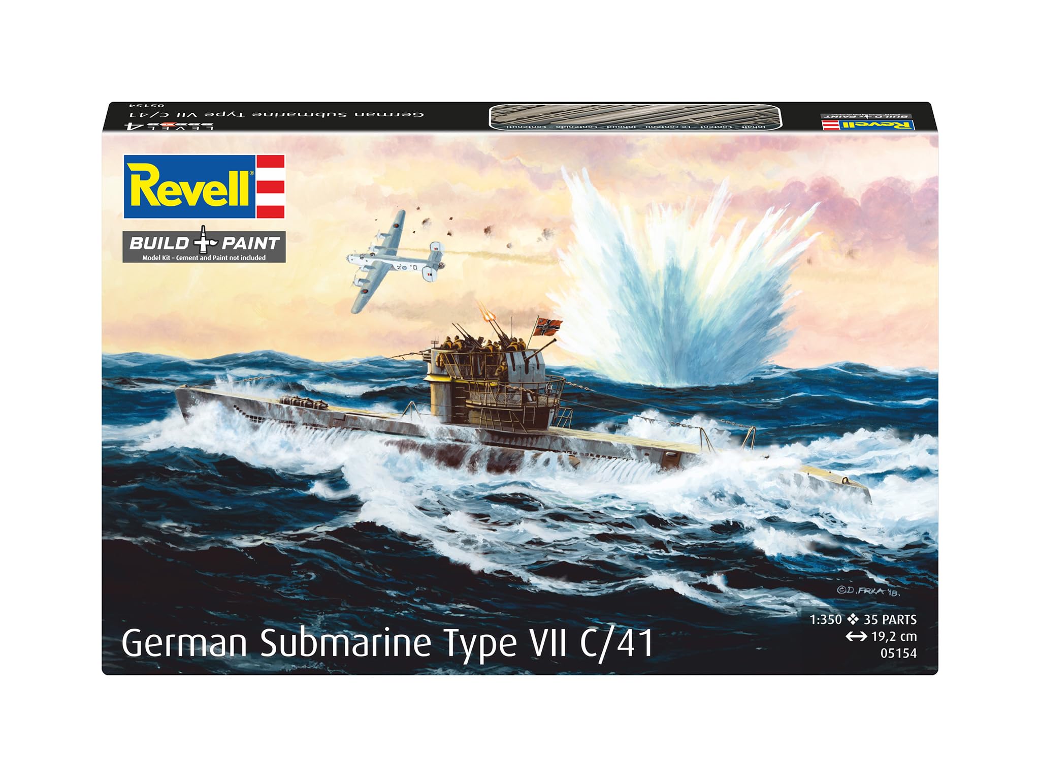 Amazon | ドイツレベル(Revell) 1/350 ドイツ 潜水艦 Type 7 C/41